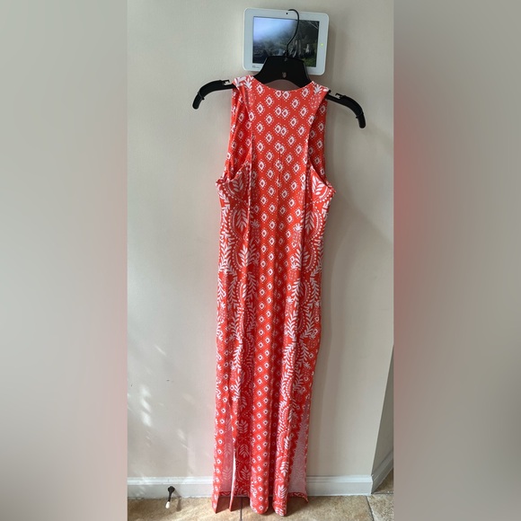 NWT Lilly ULLA Maxi in Flamingo Feather Harbour View Engineered knit dress - Picture 8 of 11